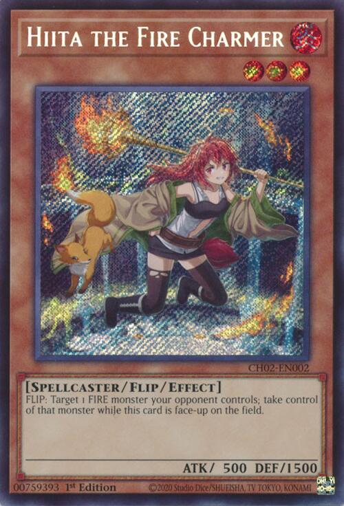 Hiita the Fire Charmer [CH02-EN002] Secret Rare | Exor Games Summserside
