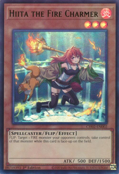 Hiita the Fire Charmer (Ultra Rare) [CH02-EN002] Ultra Rare | Exor Games Summserside