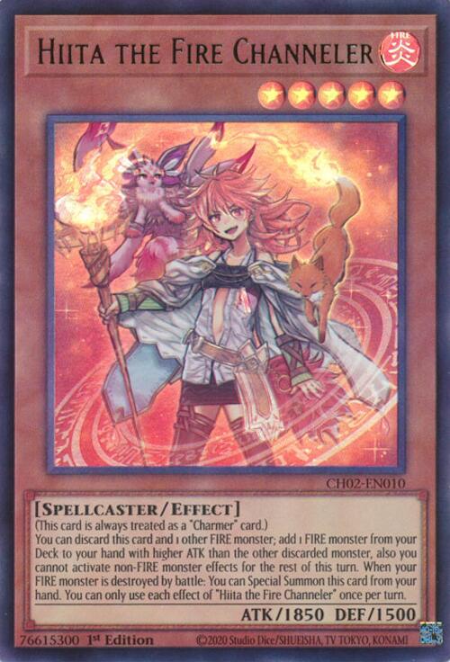 Hiita the Fire Channeler [CH02-EN010] Ultra Rare | Exor Games Summserside