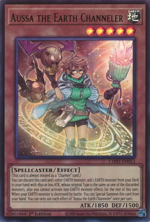 Aussa the Earth Channeler [CH02-EN012] Ultra Rare | Exor Games Summserside