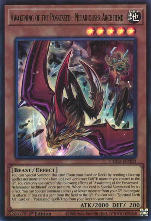 Awakening of the Possessed - Nefariouser Archfiend [CH02-EN020] Ultra Rare | Exor Games Summserside