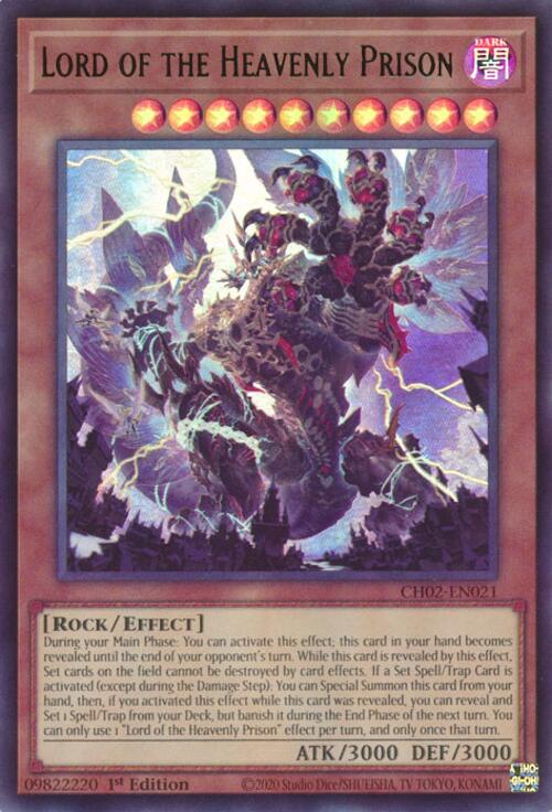 Lord of the Heavenly Prison [CH02-EN021] Ultra Rare | Exor Games Summserside