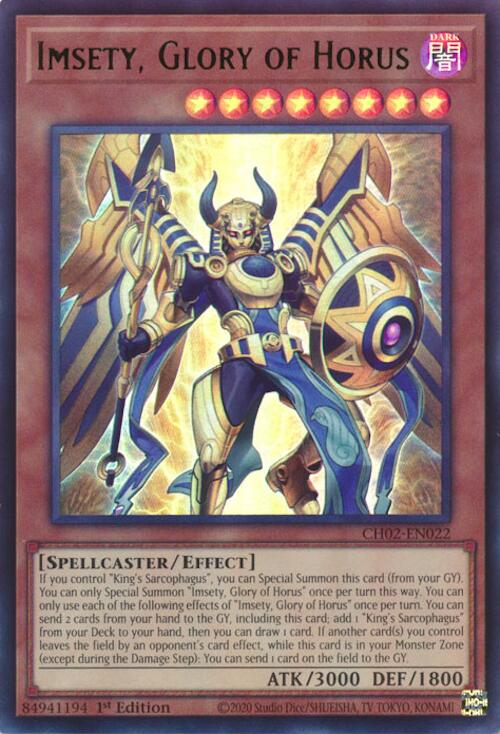 Imsety, Glory of Horus [CH02-EN022] Ultra Rare | Exor Games Summserside