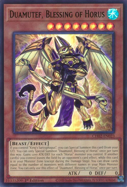 Duamutef, Blessing of Horus [CH02-EN023] Ultra Rare | Exor Games Summserside