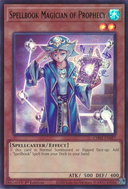 Spellbook Magician of Prophecy [CH02-EN027] Ultra Rare | Exor Games Summserside
