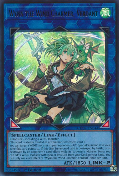 Wynn the Wind Charmer, Verdant [CH02-EN044] Ultra Rare | Exor Games Summserside
