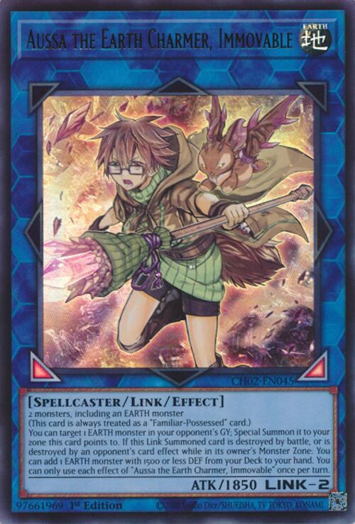 Aussa the Earth Charmer, Immovable [CH02-EN045] Ultra Rare | Exor Games Summserside