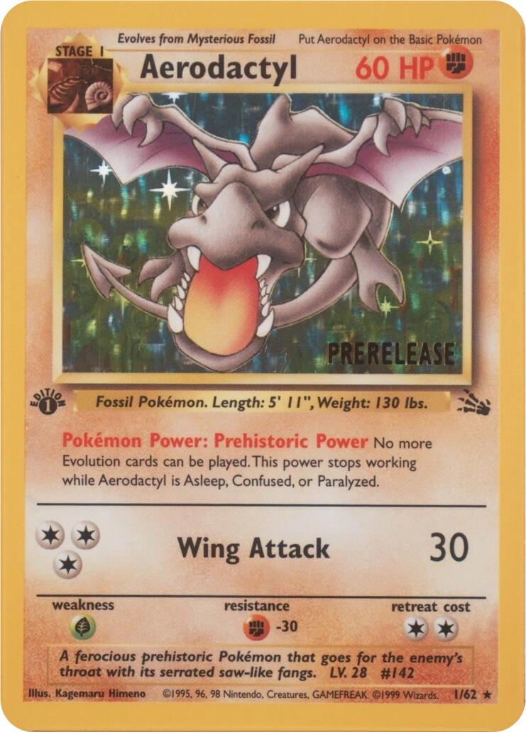 Aerodactyl (01/62) (Prerelease) [Miscellaneous Cards] | Exor Games Summserside