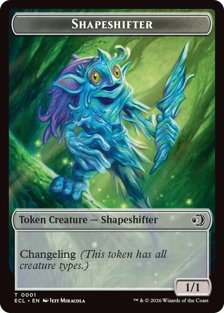 Copy // Shapeshifter Double-Sided Token [Lorwyn Eclipsed Tokens] | Exor Games Summserside