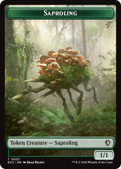 Saproling // The Monarch Double-Sided Token [Lorwyn Eclipsed Tokens] | Exor Games Summserside