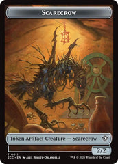 Scarecrow // Treasure Double-Sided Token [Lorwyn Eclipsed Tokens] | Exor Games Summserside
