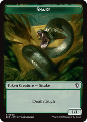 Snake // Scarecrow Double-Sided Token [Lorwyn Eclipsed Tokens] | Exor Games Summserside