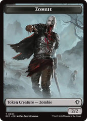 Zombie // Elf Warrior Double-Sided Token [Lorwyn Eclipsed Tokens] | Exor Games Summserside