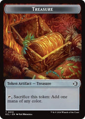 Kithkin // Treasure Double-Sided Token [Lorwyn Eclipsed Tokens] | Exor Games Summserside