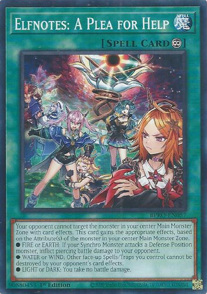 Elfnotes: A Plea for Help [BPRO-EN057] Common | Exor Games Summserside