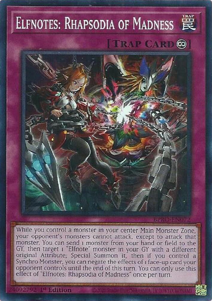 Elfnotes: Rhapsodia of Madness [BPRO-EN072] Common | Exor Games Summserside