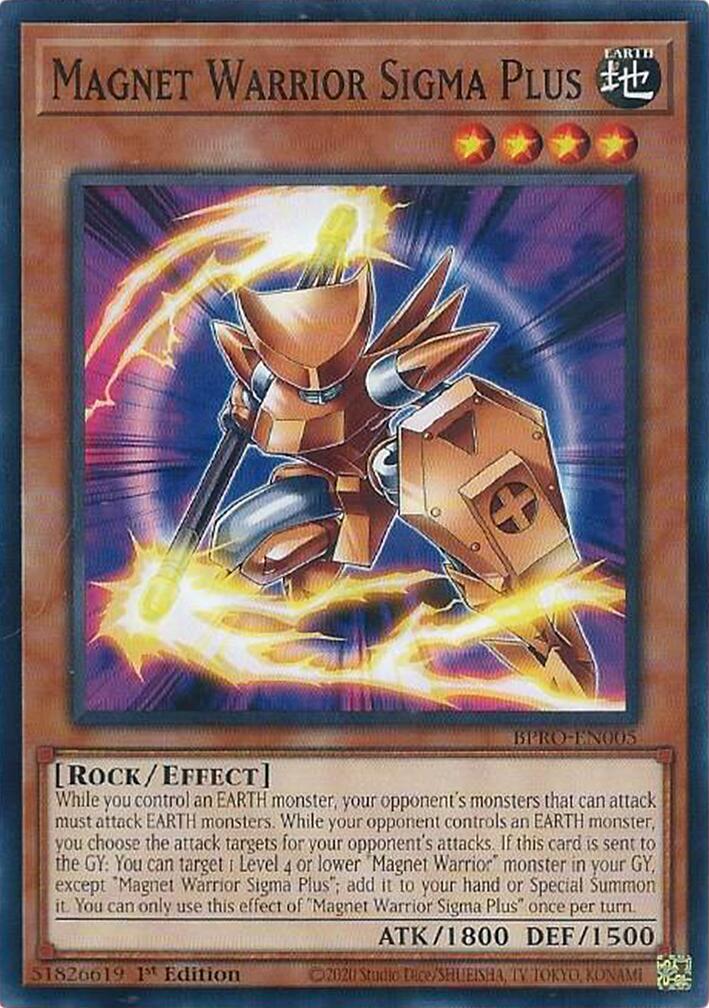 Magnet Warrior Sigma Plus [BPRO-EN005] Common | Exor Games Summserside