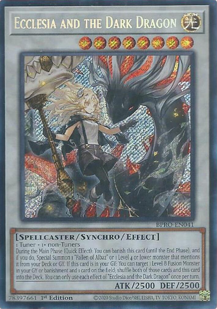 Ecclesia and the Dark Dragon [BPRO-EN041] Secret Rare | Exor Games Summserside