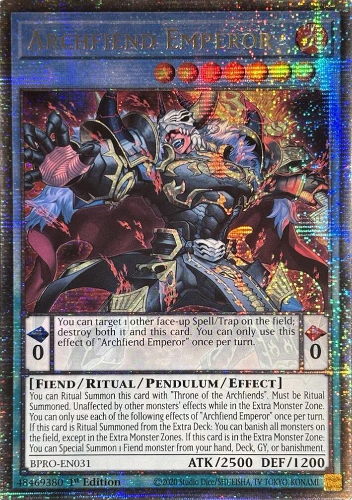 Archfiend Emperor (Starlight Rare) [BPRO-EN031] Starlight Rare | Exor Games Summserside
