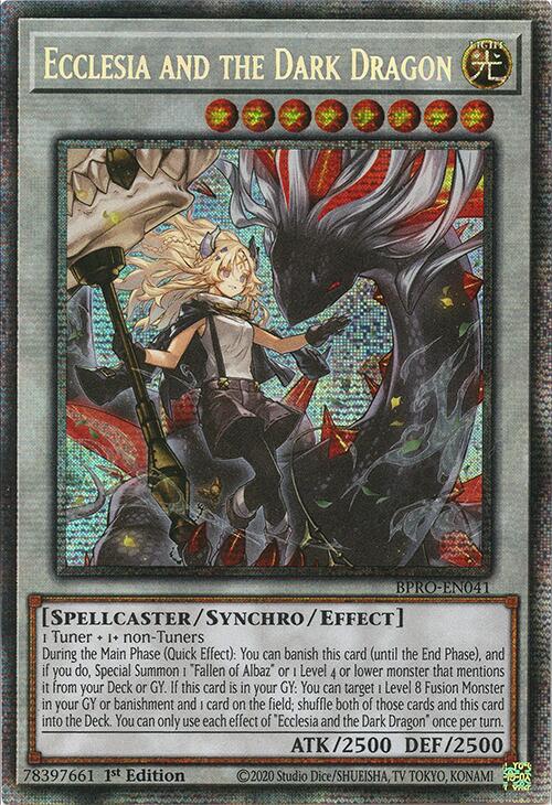 Ecclesia and the Dark Dragon (Starlight Rare) [BPRO-EN041] Starlight Rare | Exor Games Summserside