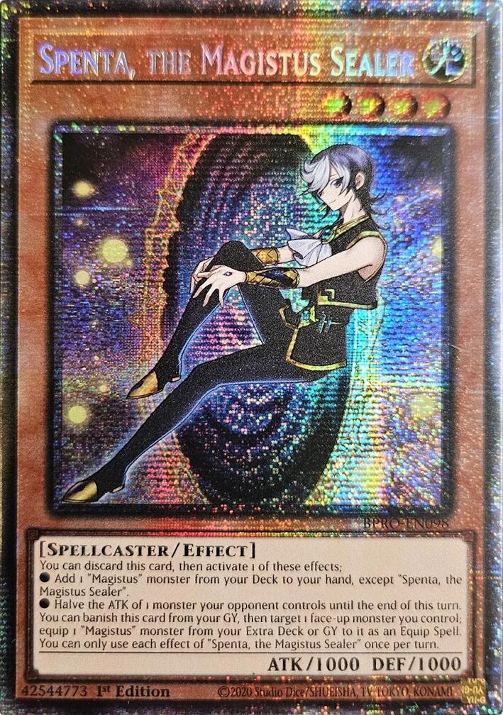 Spenta, the Magistus Sealer (Starlight Rare) [BPRO-EN098] Starlight Rare | Exor Games Summserside