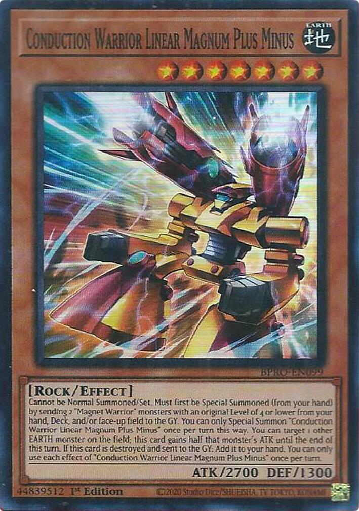 Conduction Warrior Linear Magnum Plus Minus [BPRO-EN099] Super Rare | Exor Games Summserside
