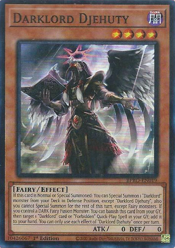 Darklord Djehuty [BPRO-EN019] Super Rare | Exor Games Summserside