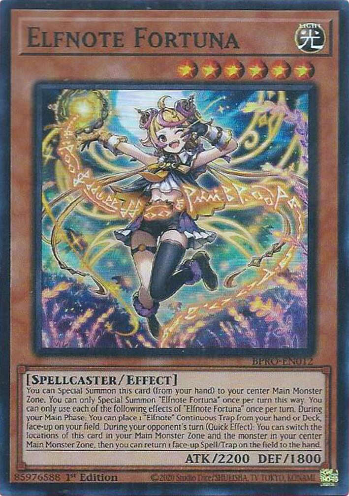 Elfnote Fortuna [BPRO-EN012] Super Rare | Exor Games Summserside