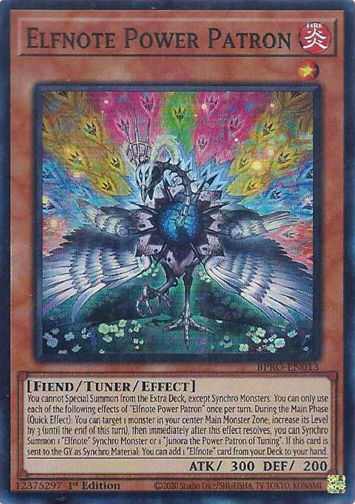Elfnote Power Patron [BPRO-EN013] Super Rare | Exor Games Summserside