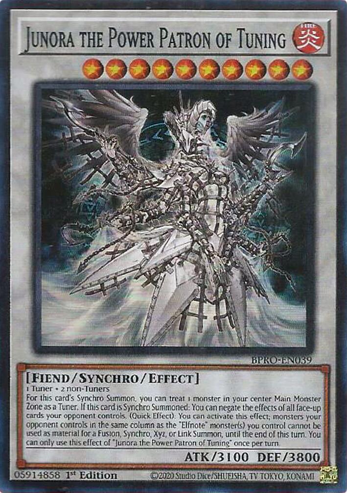 Junora the Power Patron of Tuning [BPRO-EN039] Super Rare | Exor Games Summserside