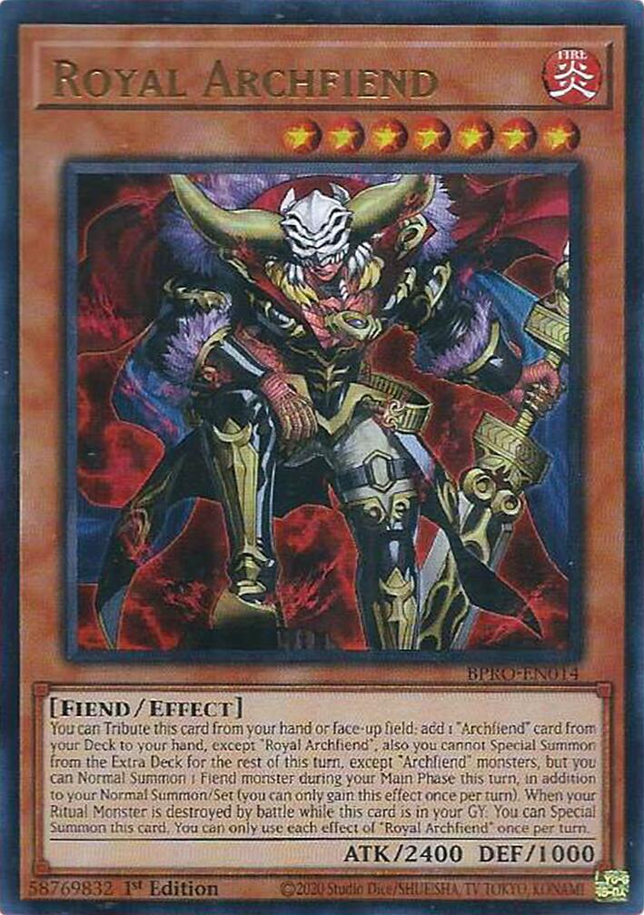 Royal Archfiend [BPRO-EN014] Ultra Rare | Exor Games Summserside