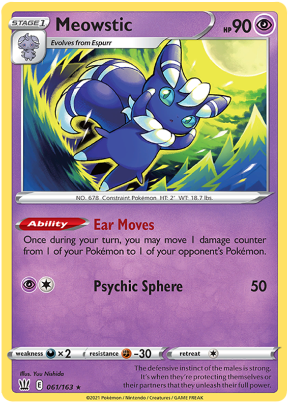 Meowstic (061/163) [Sword & Shield: Battle Styles] | Exor Games Summserside