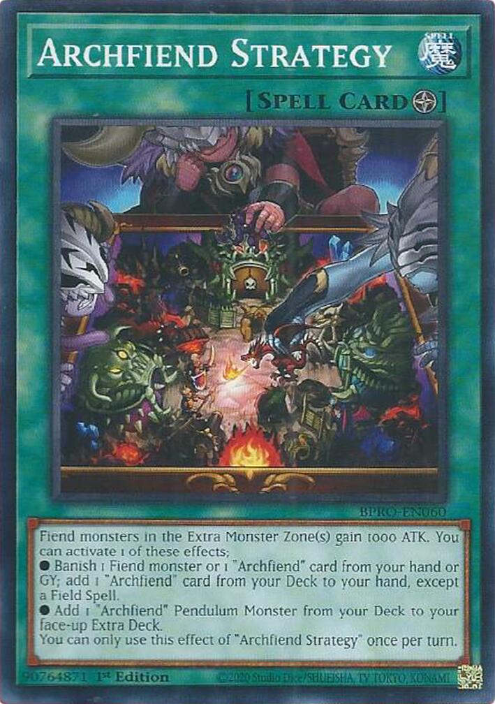 Archfiend Strategy [BPRO-EN060] Rare | Exor Games Summserside