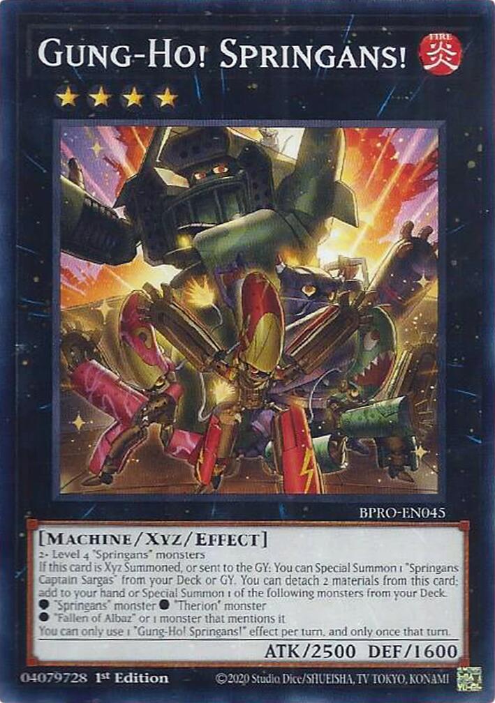 Gung-Ho! Springans! [BPRO-EN045] Common | Exor Games Summserside
