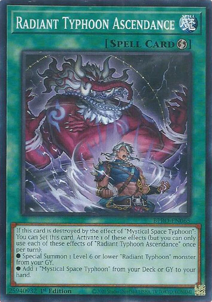 Radiant Typhoon Ascendance [BPRO-EN065] Common | Exor Games Summserside