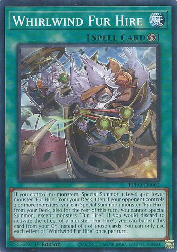 Whirlwind Fur Hire [BPRO-EN062] Common | Exor Games Summserside