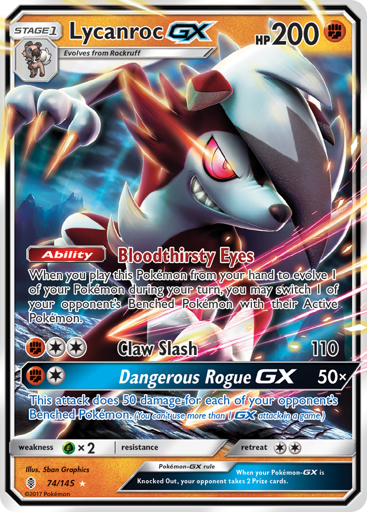 Lycanroc GX (74/145) [Sun & Moon: Guardians Rising] | Exor Games Summserside