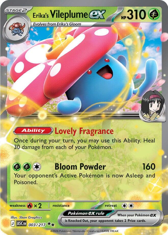 Erika's Vileplume ex (003/217) [Mega Evolution: Ascended Heroes] | Exor Games Summserside