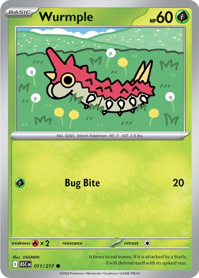 Wurmple (011/217) [Mega Evolution: Ascended Heroes] | Exor Games Summserside