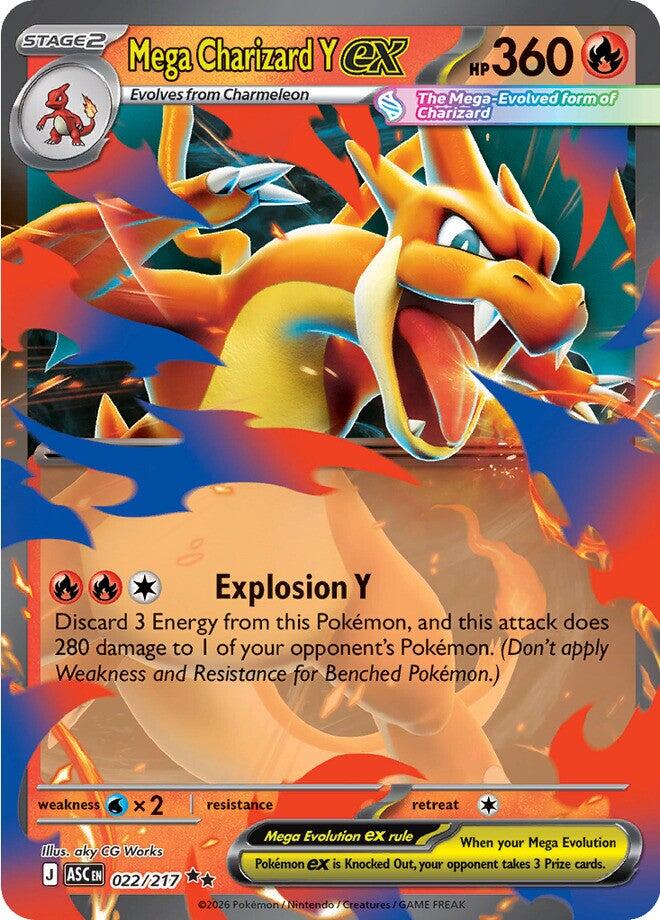 Mega Charizard Y ex (022/217) [Mega Evolution: Ascended Heroes] | Exor Games Summserside