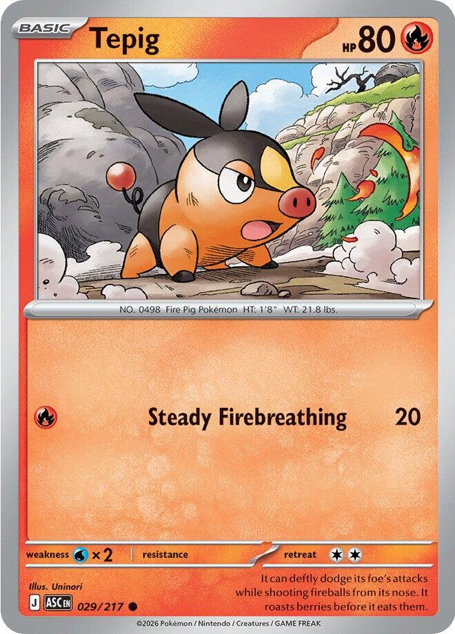 Tepig (029/217) [Mega Evolution: Ascended Heroes] | Exor Games Summserside