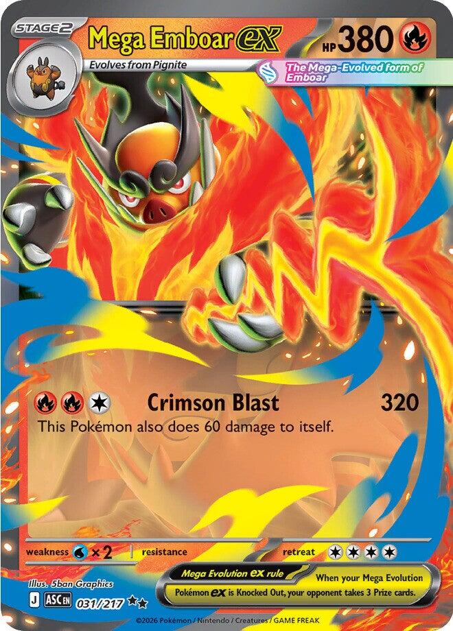 Mega Emboar ex (031/217) [Mega Evolution: Ascended Heroes] | Exor Games Summserside