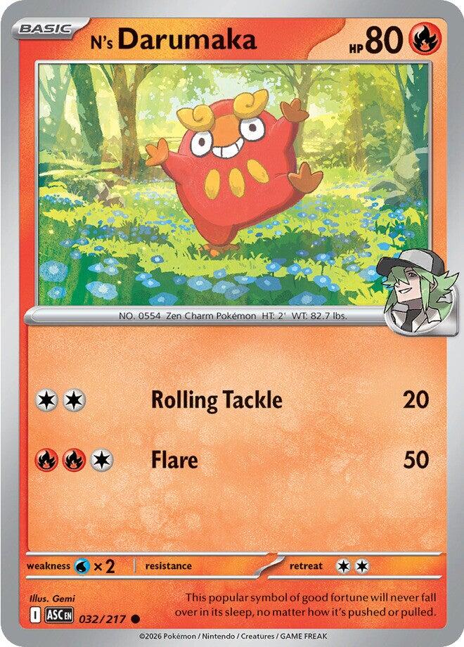 N's Darumaka (032/217) [Mega Evolution: Ascended Heroes] | Exor Games Summserside