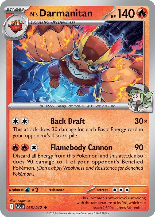 N's Darmanitan (033/217) [Mega Evolution: Ascended Heroes] | Exor Games Summserside