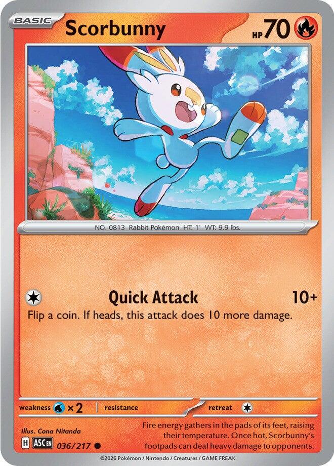 Scorbunny (036/217) [Mega Evolution: Ascended Heroes] | Exor Games Summserside