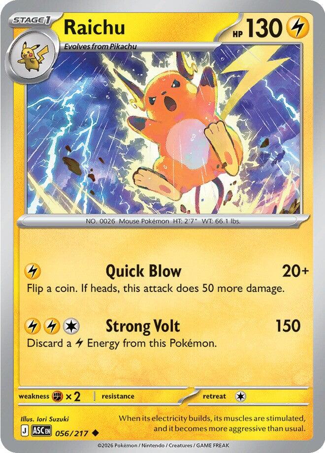 Raichu (056/217) [Mega Evolution: Ascended Heroes] | Exor Games Summserside
