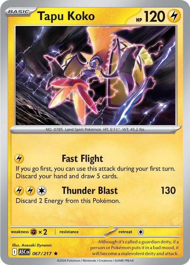 Tapu Koko (067/217) [Mega Evolution: Ascended Heroes] | Exor Games Summserside