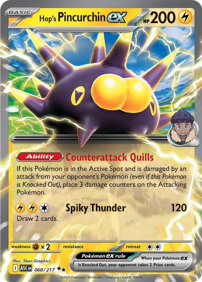 Hop's Pincurchin ex (068/217) [Mega Evolution: Ascended Heroes] | Exor Games Summserside