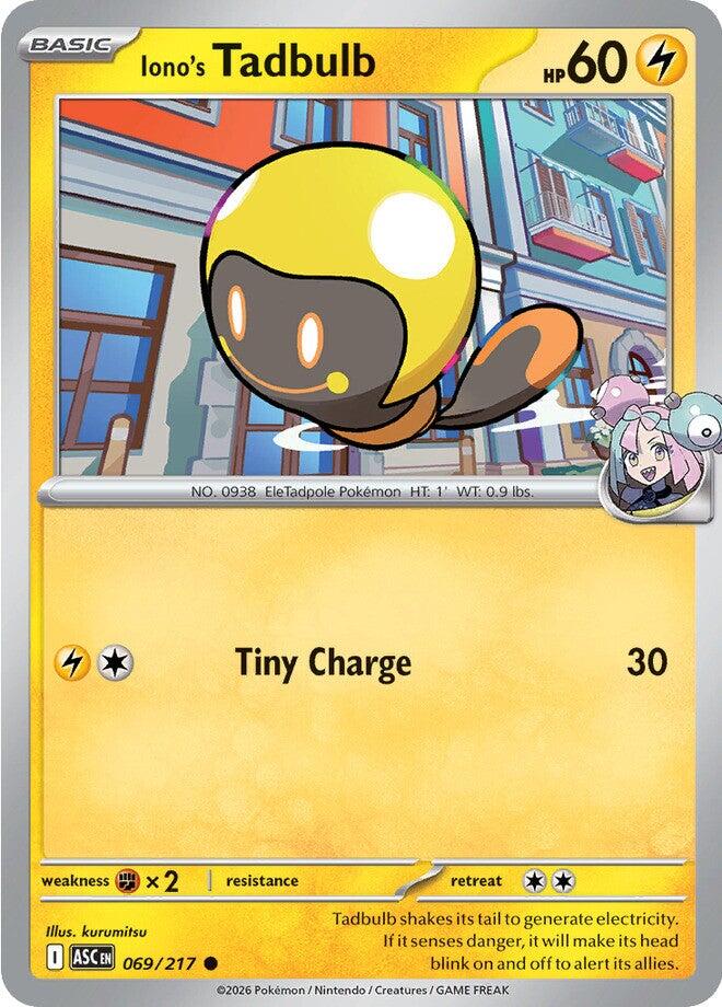 Iono's Tadbulb (069/217) [Mega Evolution: Ascended Heroes] | Exor Games Summserside