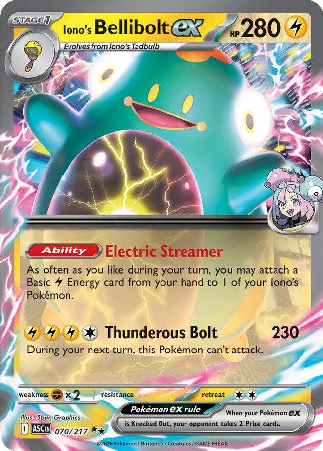 Iono's Bellibolt ex (070/217) [Mega Evolution: Ascended Heroes] | Exor Games Summserside